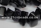 CCH302 34 inches 8*12mm blue goldstone chips gemstone beads wholesale