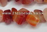 CCH303 34 inches 8*12mm red agate chips gemstone beads wholesale
