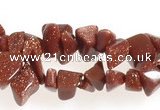 CCH31 34 inches gold sand stone chips gemstone beads wholesale