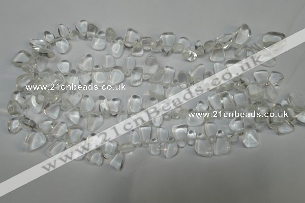 CCH310 15.5 inches 10*15mm white crystal chips gemstone beads wholesale