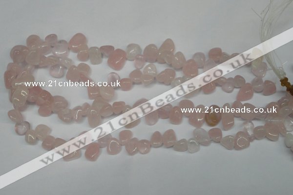 CCH311 15.5 inches 10*15mm rose quartz chips gemstone beads wholesale