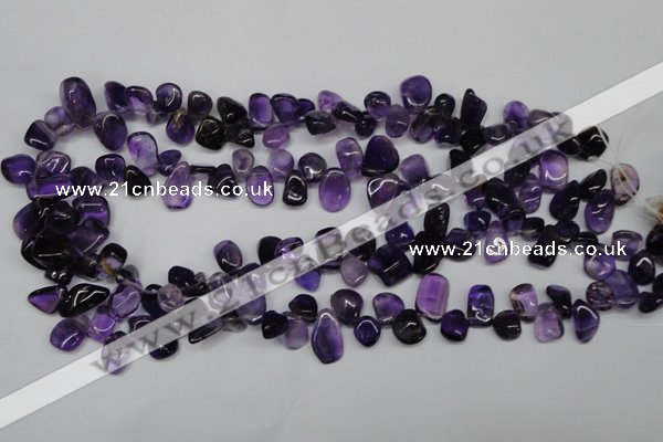 CCH315 15.5 inches 10*15mm amethyst chips gemstone beads wholesale