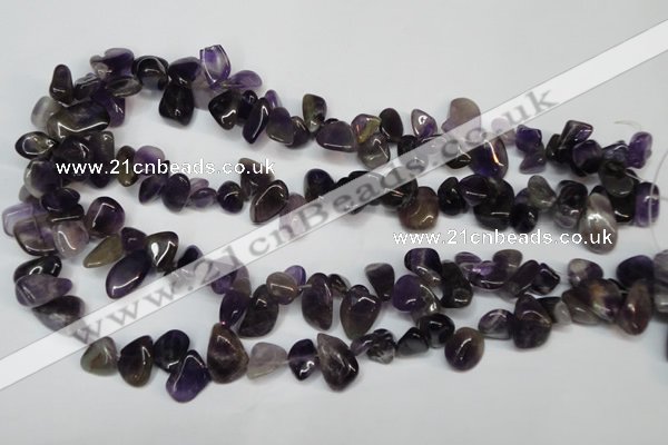 CCH316 15.5 inches 10*15mm amethyst chips gemstone beads wholesale