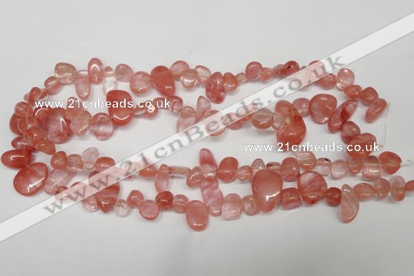 CCH334 15.5 inches 10*15mm cherry quartz chips beads wholesale