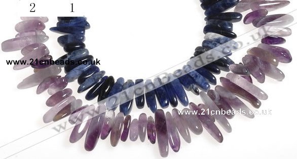 CCH34 16 inches purple & blue sodalite chips beads wholesale