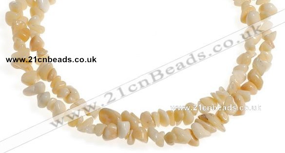 CCH35 35 inches pale yellow topaz chips gemstone beads wholesale