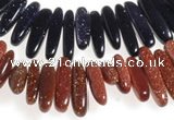 CCH42 16 inches goldstone chips gemstone beads wholesale