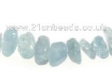 CCH43 16 inches aquamarine chips gemstone beads wholesale