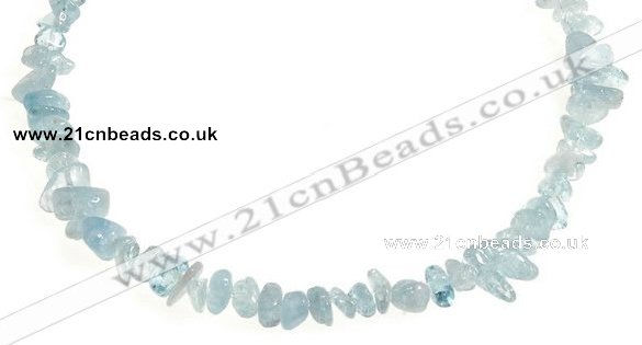 CCH43 16 inches aquamarine chips gemstone beads wholesale