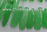 CCH501 15.5 inches 6*18mm - 8*25mm dyed white jade chips beads