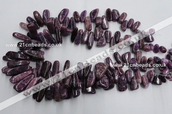 CCH502 15.5 inches 6*15mm - 8*28mm kunzite chips beads