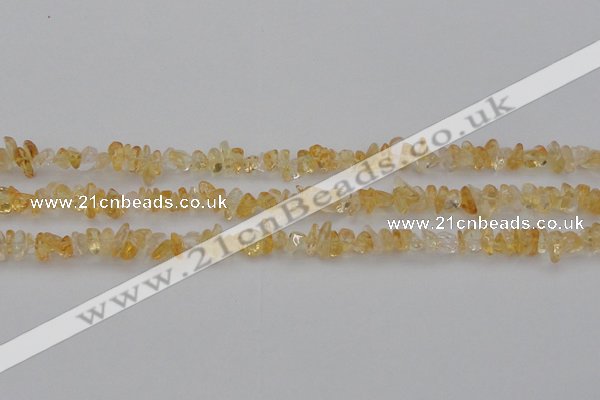 CCH655 15.5 inches 4*6mm - 5*8mm citrine gemstone chips beads