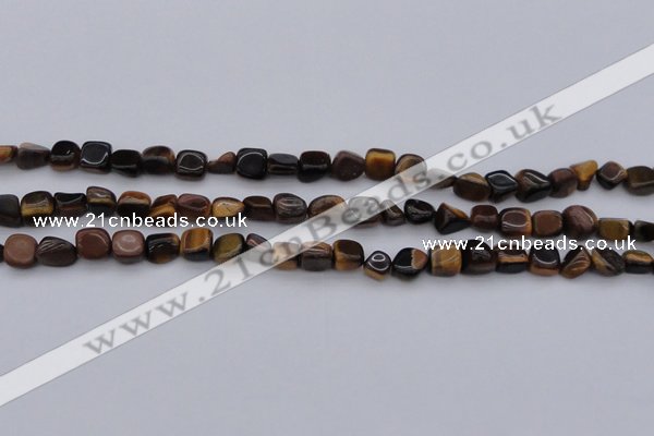 CCH670 15.5 inches 5*8mm - 6*10mm yellow tiger eye chips beads