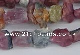 CCH707 15.5 inches 6*8mm - 10*14mm watermelon tourmaline chips beads