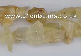 CCH708 15.5 inches 6*8mm - 10*14mm yellow topaz chips beads