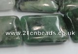 CCJ02 15.5 inches 22*30mm rectangle natural African jade beads wholesale