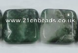 CCJ04 15.5 inches 25*25mm square natural African jade beads wholesale