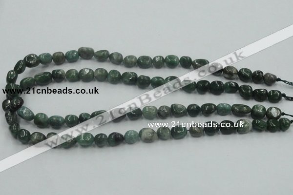 CCJ11 15.5 inches 8*12mm nugget natural African jade beads wholesale