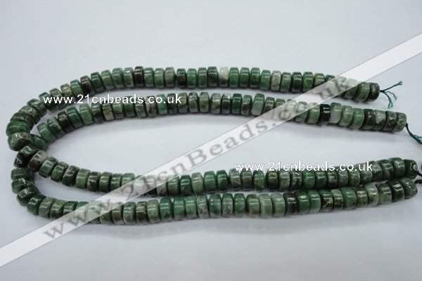 CCJ16 15.5 inches 6*10mm tyre natural African jade beads wholesale