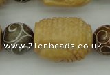 CCJ235 15.5 inches 22*28mm carved buddha China jade beads