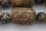 CCJ236 15.5 inches 22*28mm carved buddha China jade beads