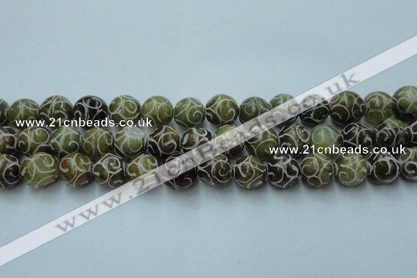 CCJ305 15.5 inches 14mm round China jade beads wholesale