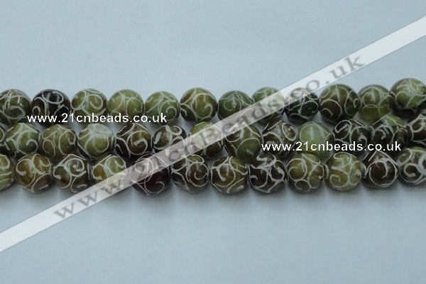 CCJ306 15.5 inches 16mm round China jade beads wholesale