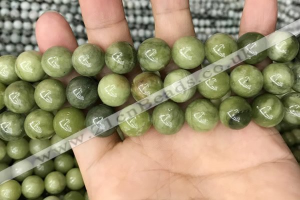 CCJ314 15.5 inches 12mm round China jade beads wholesale