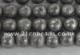 CCJ350 15.5 inches 8mm carved round plated China jade beads