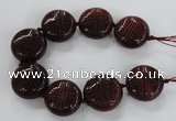 CCJ360 30mm carved coin China jade beads wholesale