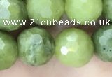 CCJ372 15.5 inches 10mm faceted round China jade beads wholesale