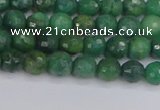 CCJ410 15.5 inches 4mm faceted round west African jade beads