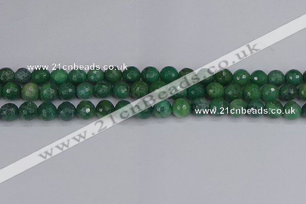 CCJ412 15.5 inches 8mm faceted round west African jade beads