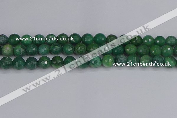 CCJ414 15.5 inches 12mm faceted round west African jade beads