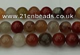 CCJ450 15.5 inches 4mm round colorful jasper beads wholesale