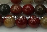 CCJ454 15.5 inches 12mm round colorful jasper beads wholesale