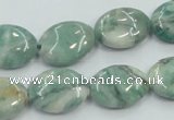 CCJ50 15.5 inches 13*18mm oval African jade gemstone beads