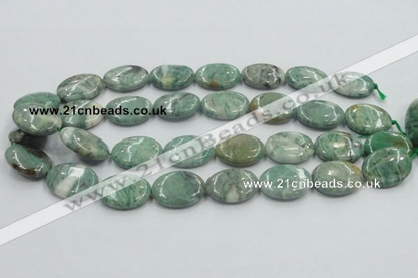 CCJ51 15.5 inches 18*25mm oval African jade gemstone beads