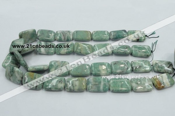 CCJ53 15.5 inches 18*25mm rectangle African jade gemstone beads