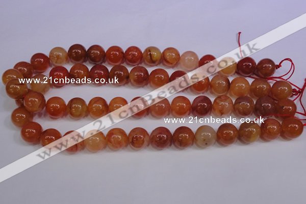 CCL06 15 inches 14mm round carnelian gemstone beads wholesale