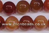 CCL07 15 inches 16mm round carnelian gemstone beads wholesale