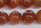 CCL08 15 inches 18mm round carnelian gemstone beads wholesale