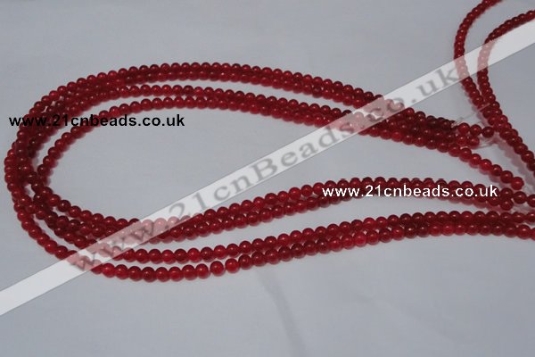 CCN05 15.5 inches 4mm round candy jade beads wholesale