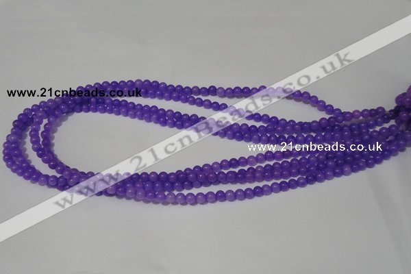 CCN09 15.5 inches 4mm round candy jade beads wholesale