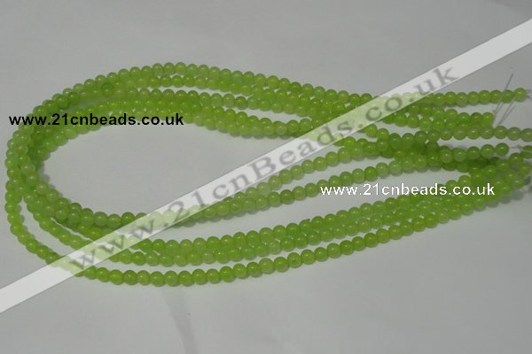 CCN11 15.5 inches 4mm round candy jade beads wholesale