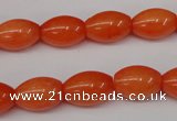 CCN110 15.5 inches 10*14mm rice candy jade beads wholesale