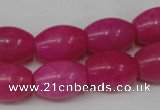 CCN113 15.5 inches 12*16mm rice candy jade beads wholesale