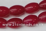 CCN114 15.5 inches 12*16mm rice candy jade beads wholesale