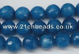 CCN1203 15.5 inches 10mm faceted round candy jade beads wholesale