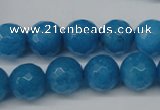 CCN1204 15.5 inches 12mm faceted round candy jade beads wholesale